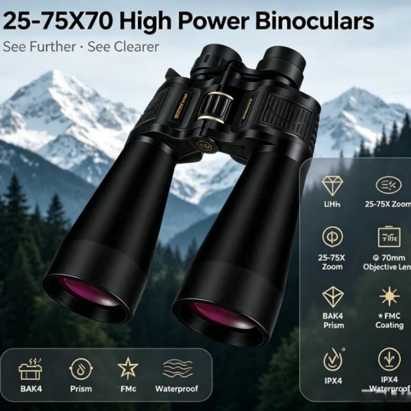 BORWOLF 25-75X70 Jumelles à gr - National Geographic Telescope 70Mm avis et prix